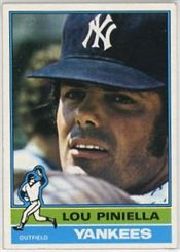 1976 Topps Baseball Cards      453     Lou Piniella